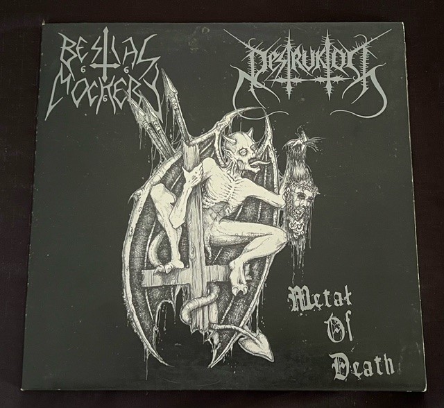 Bestial Mockery / Destruktor (Split Vinyl) – Metal Of Death (10″ Vinyl)