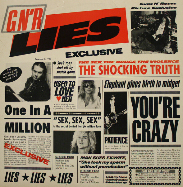 GN’R – Lies / Live Like A Suicide (Gold Vinyl)