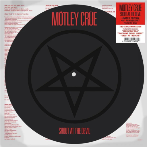 Motley Crue – Shout At The Devil – Limited Edition Picture Disc (40th Anniversary)